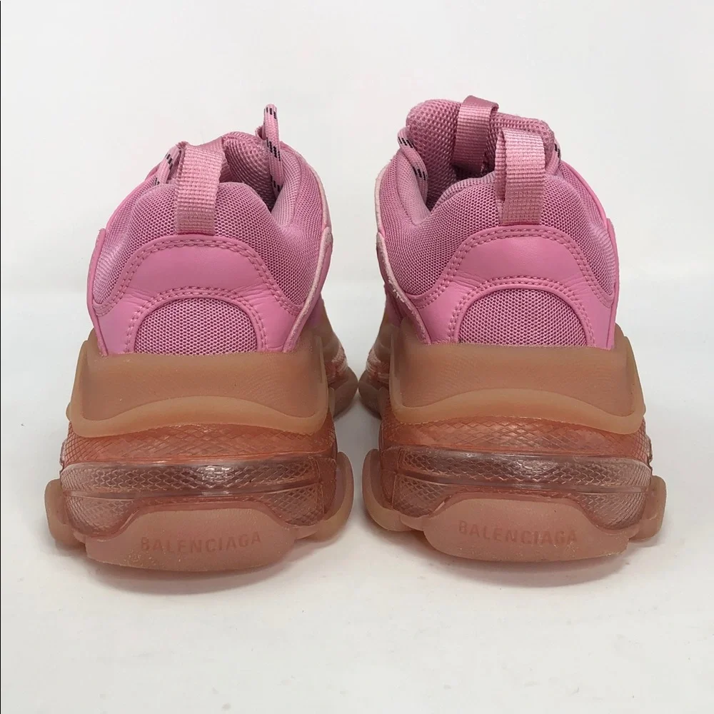 Balenciaga Triple S Pink Clear Sole Women’s Sneakers - Size EU 39 (9W) No Box - Picture 5 of 13